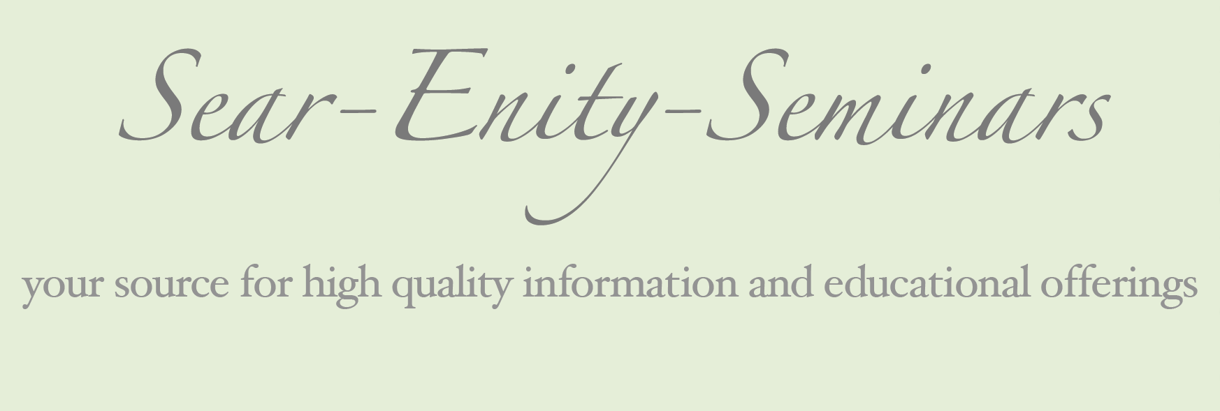 Sear-Enity Seminars logo